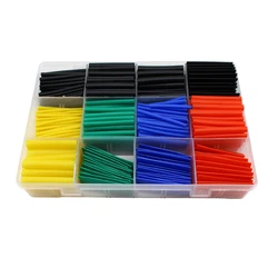 127-800pcs Heat Shrink Tube Thermoresistant Heat-shrink Tubing Wrapping Kit Electrical Connection Wire Cable Insulation Sleeving