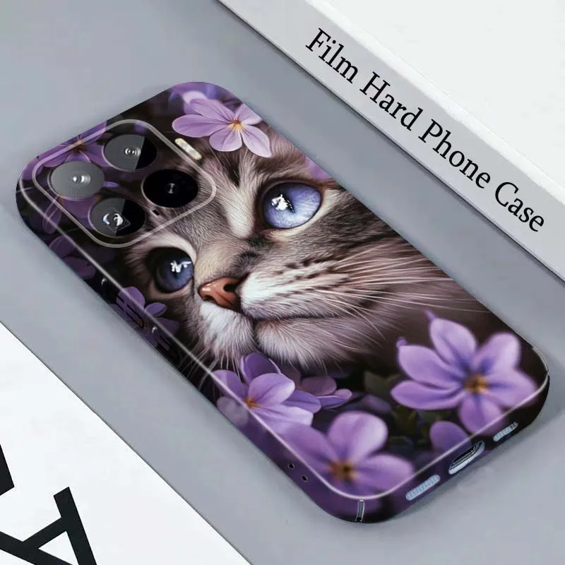 Capa Dura para Celular Cat Blue-eyed Violet For Honor Play Magic 8 7 6 X9d X9c X9 X8b X8A X8 500 200 X50 X60 Lite GT Pro