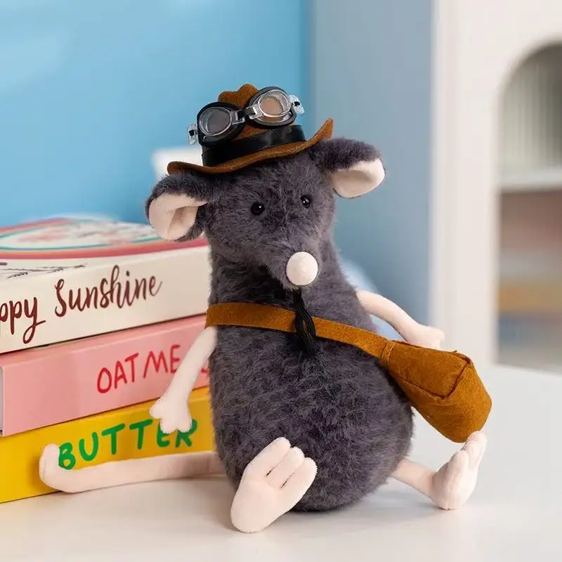 

JELLYCAT новая имитация грустной куклы-мыши 25 см мягкая плюшевая игрушка мультфильм аниме милые животные детский подарок на день рождения забавная кукла