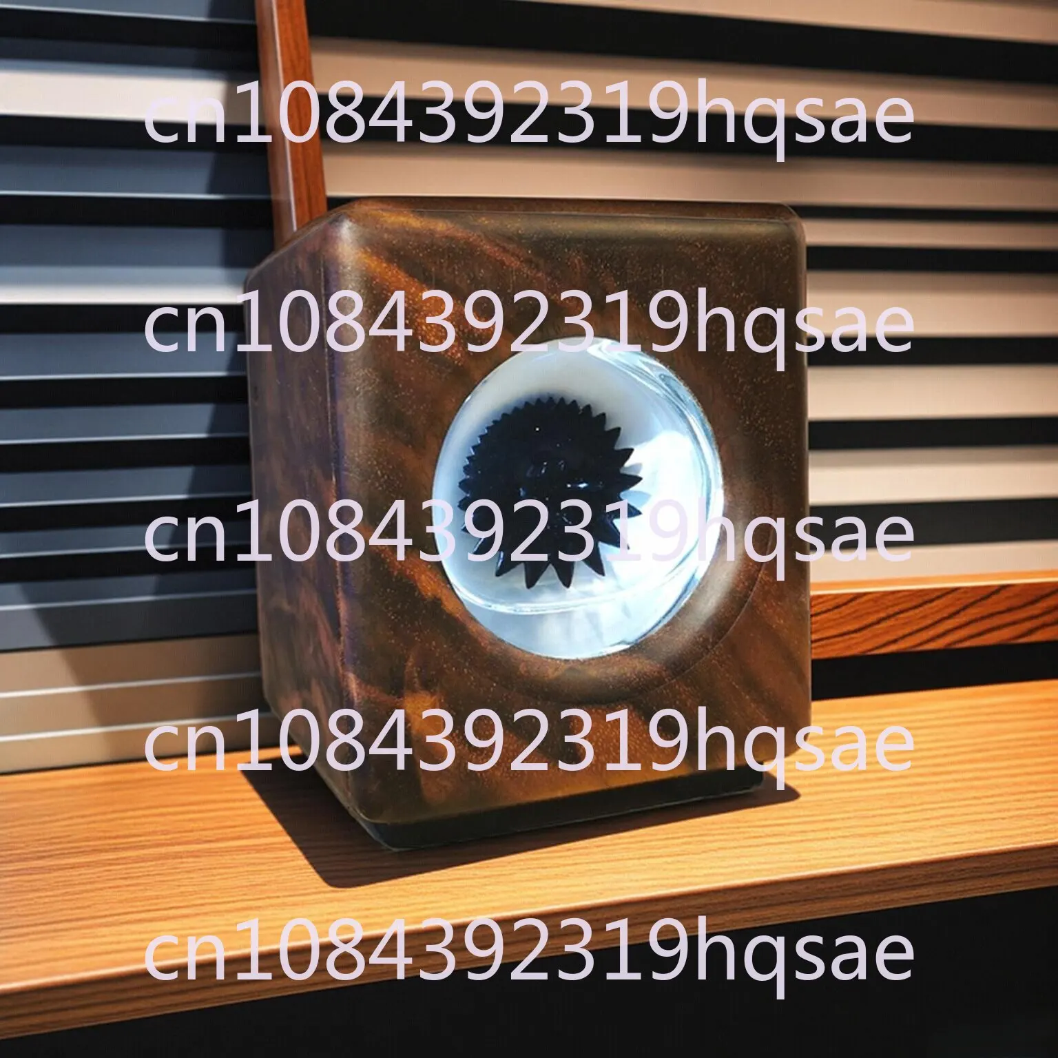Magnetic Fluid Lamp Wooden Base Rhythm Light Desktop Decoration Music Pickup Light Creative Decompression Ornament Gift