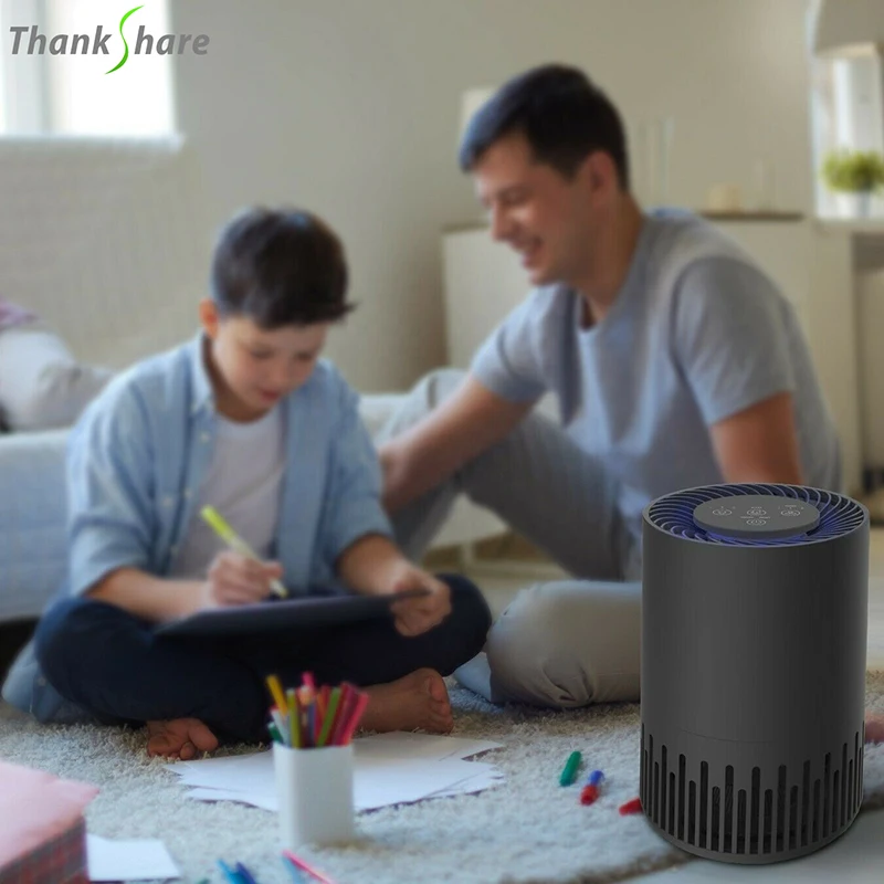 USB Máy Lọc Không Khí Mini Protable Phát Ion Âm Lọc Khói Bụi Loại Bỏ Formaldehyde Tẩy Máy Lọc Không Khí Cho Gia Đình