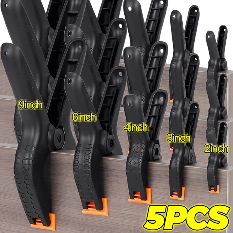 

Adjustable Plastic Spring Clamp Heavy Duty Woodworking Clamps Photo Studio Background Fixing Tool Hanging Laundry Drying Clips