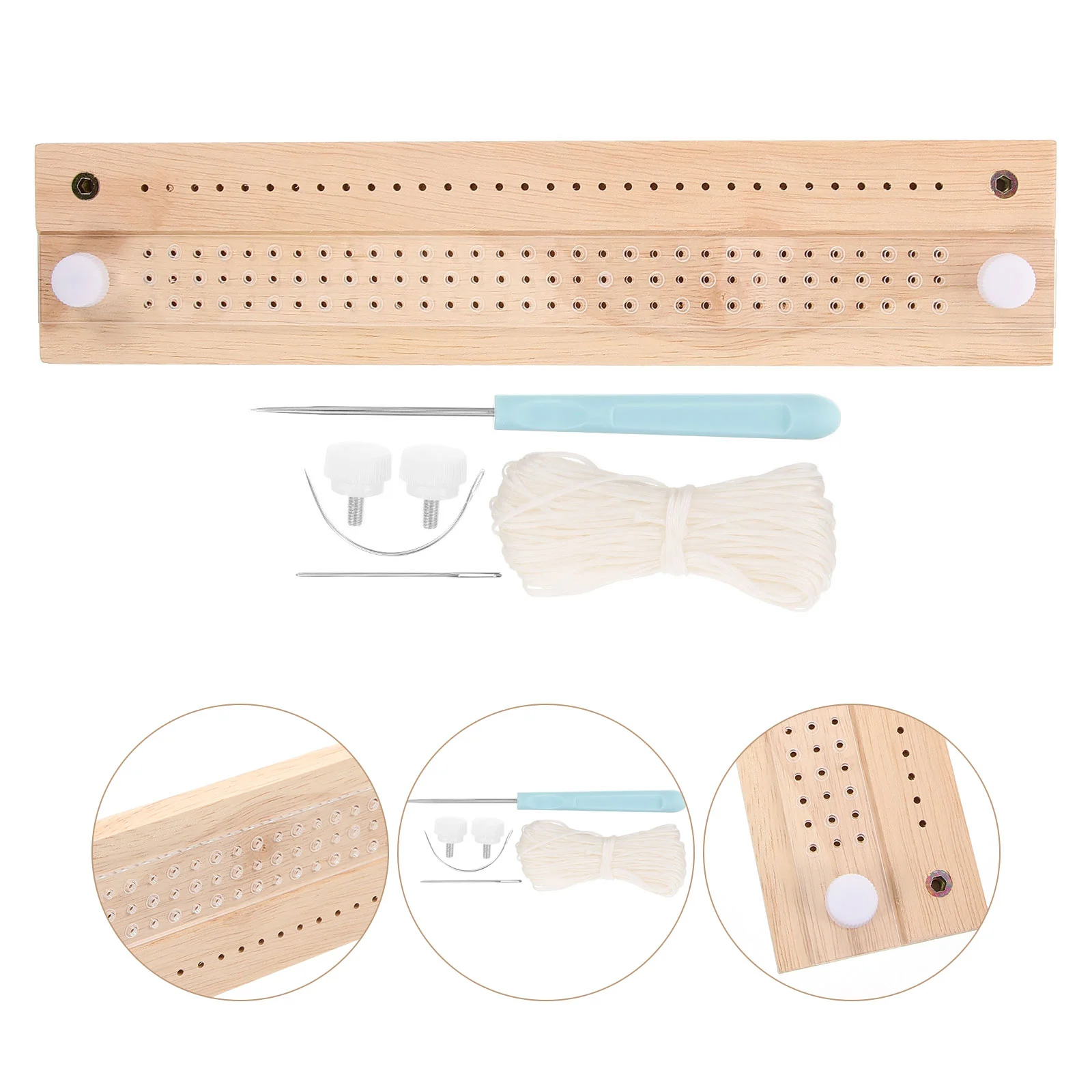 Book Cases Diary Paper Hand-punched Binding Tool Sewing Device Bookbinding Kit Manual Needle Pins Beige Kits