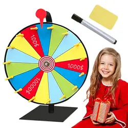 Wheel Prize Spinning Game Fortune Party Turn Plate Wall Carnival Raffle The Draw Tabletop Lottery Machine Winner Fun Turntable