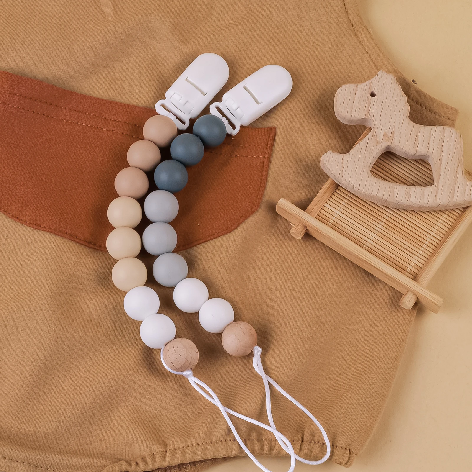 

1 шт., детские зажимы для соски, встроенная силиконовая цепочка для детской соски, прорезыватель, игрушки для прорезывания зубов, зажим для пустышки, держатель, зажим для цепи, подарок для ребенка