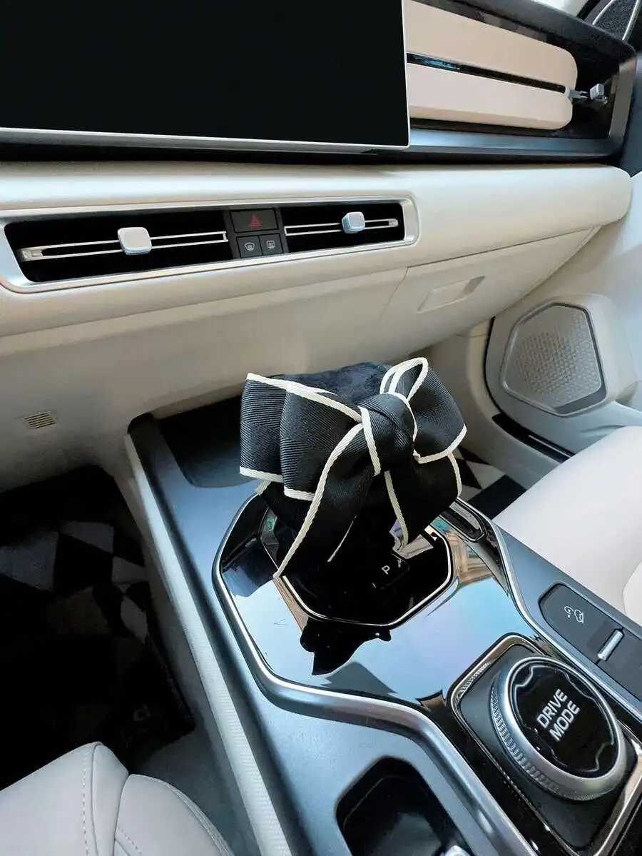 1Pc Short Plush Car Gear Shift & Handbrake Cover Set, Car Interior Decor Car Accessories Interior,Car Accessories Women