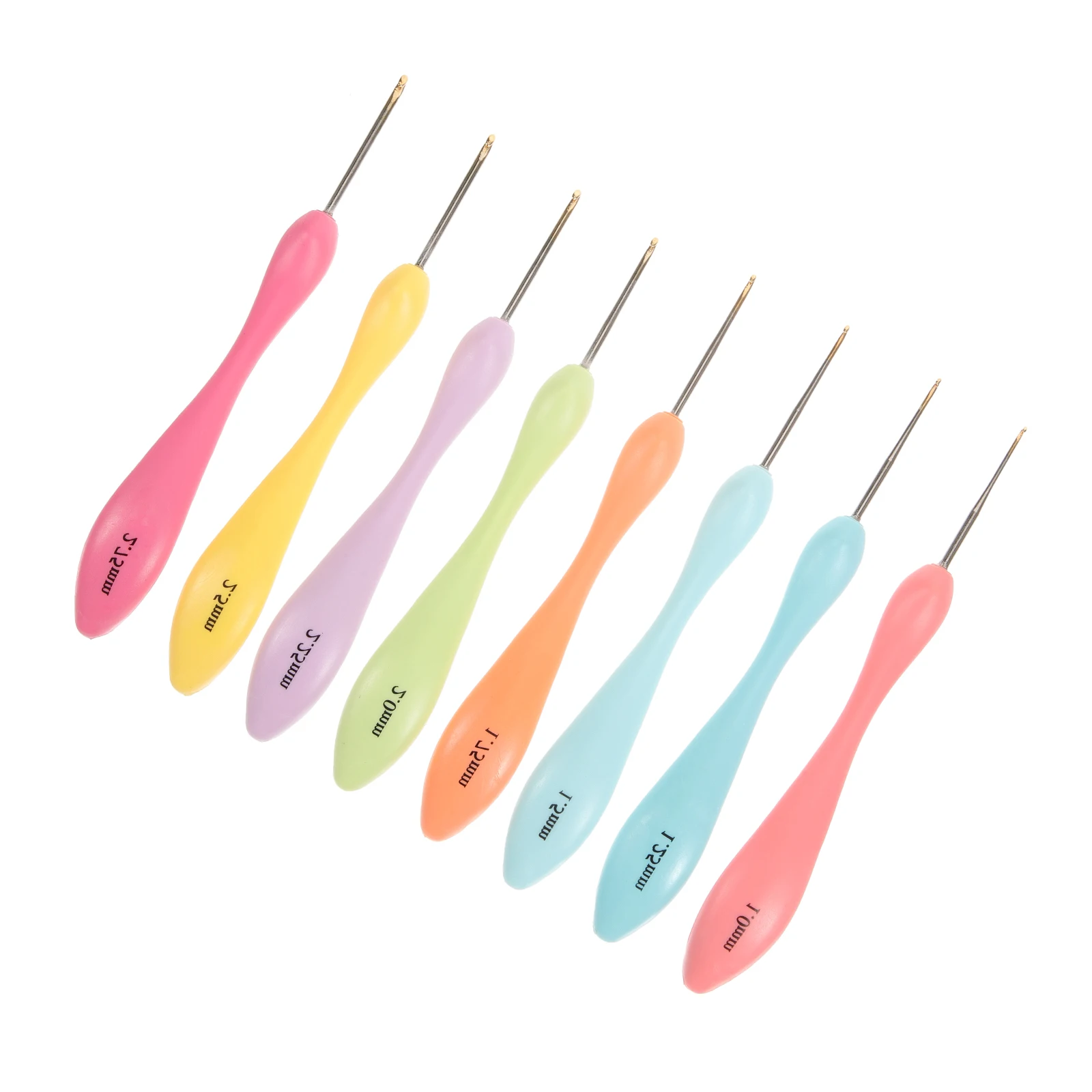 

8 Pcs Crochet Needles Tools Small Hooks Braid Carpet Hat Iron Head Knitting Set Lightweight Portable Gloves Scarves