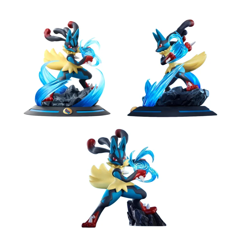 正規品ポケモンアニメアクションフィギュアメガルカリオホームモデル置物デスクトップ収集装飾品おもちゃ誕生日ギフト