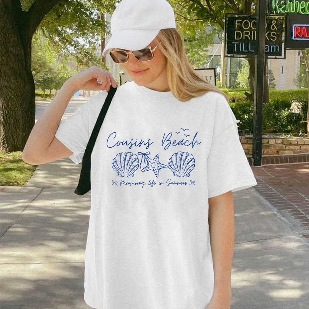 

Пляжная рубашка Cousins 2025 Cute The Summer I Turned Pretty Футболка TSITP TV Show Merch Cousins Греблящий винтажный топ с короткими рукавами y2k