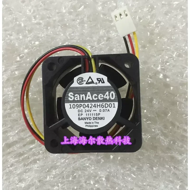 for Sanyo 109P0424H6D01 4020 24V 0.07A 4CM Cooling Fan for Fanuc System Original Replacement