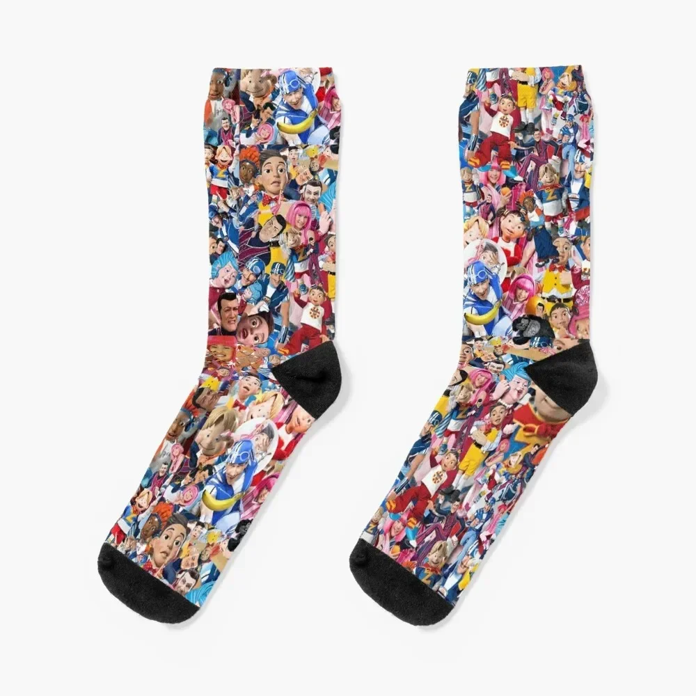 Lazy town collage Socks Novelties kawaii Soccer Socks For Women Men\'s