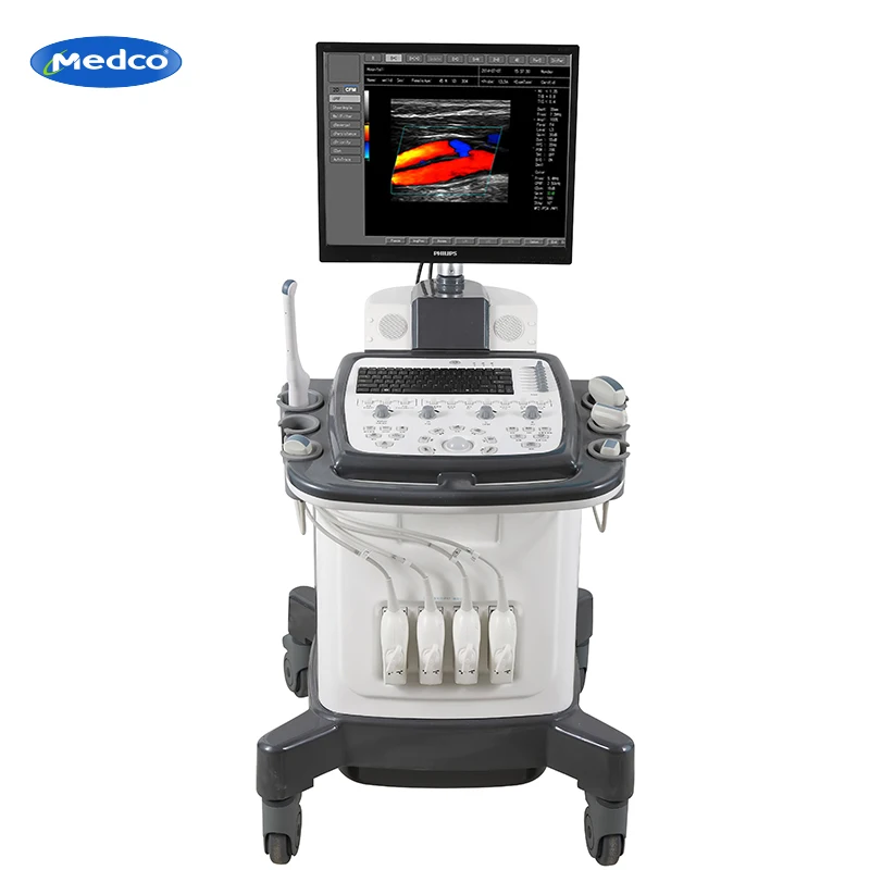 Hospital 4d Color Doppler Ultrasound Machine Price Digital Trolley Ultrasound Machine Portable Ultrasound Equipment