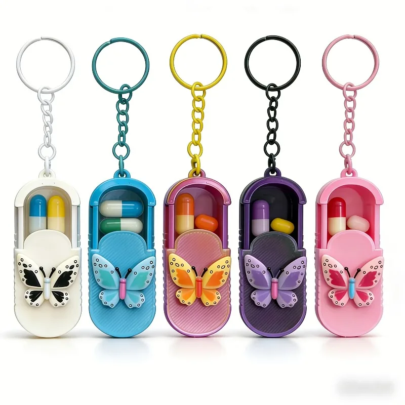 7 Day Portable Mini Medicine Box Sub Packing Compartment Sealed Lid Moisture Proof Small Pill Organizer Daily Vitamin Travel