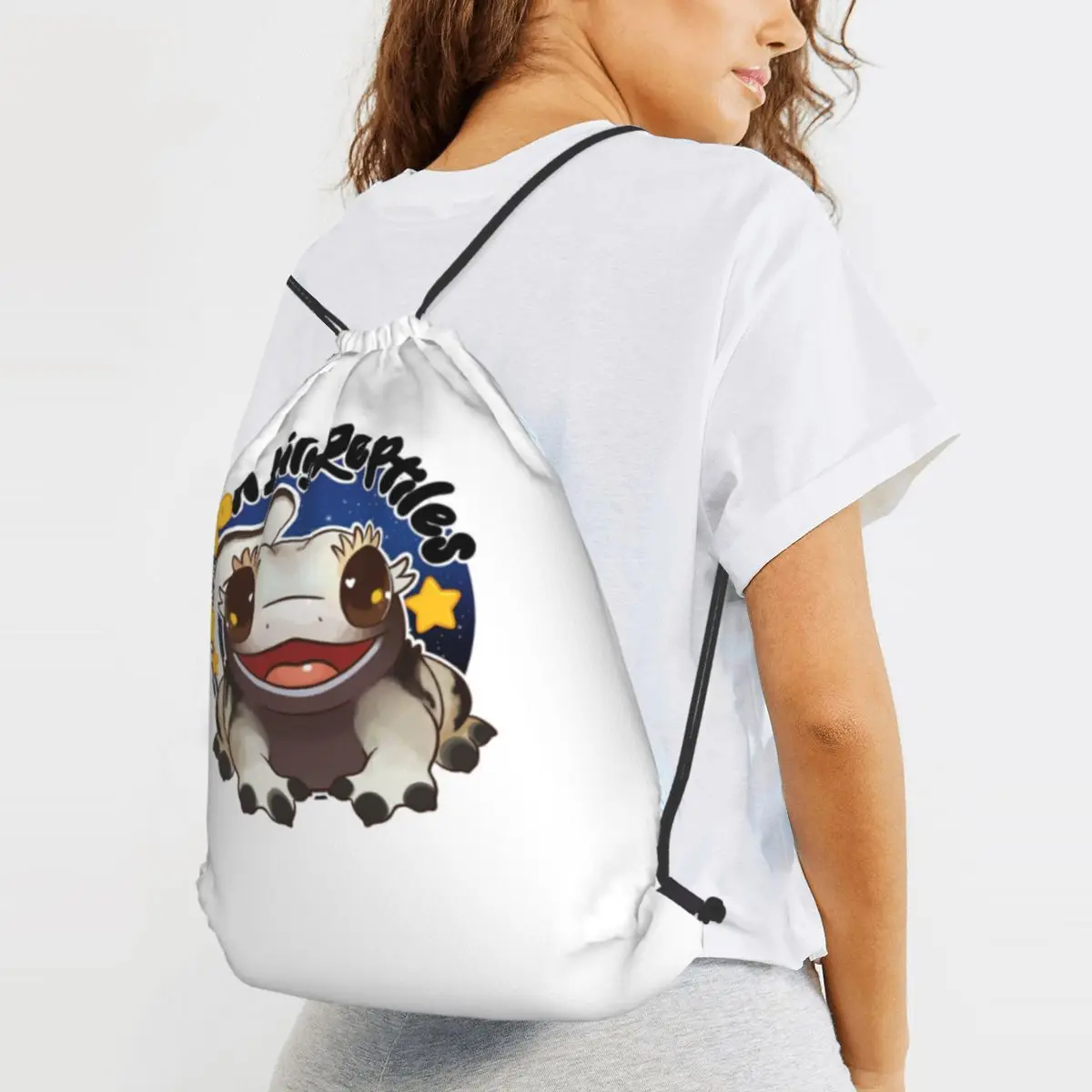 Kay Line - Starry Tuskki Backpacks Fashion Drawstring Bags Sports Bag Book Bags for Travel Students