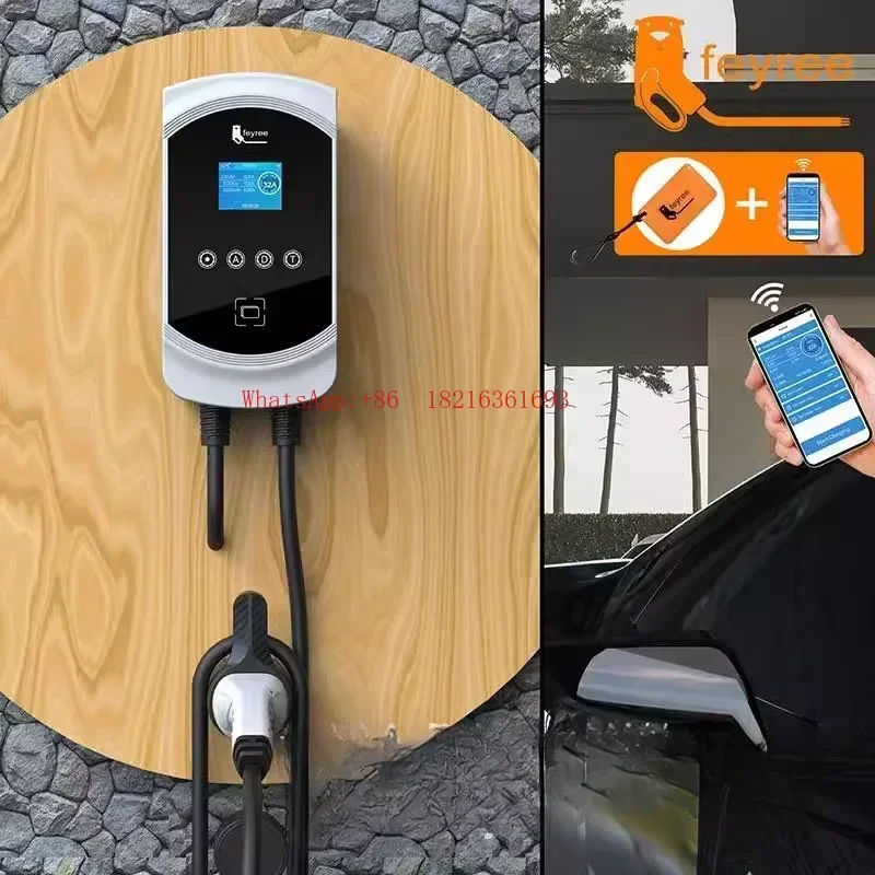 Latest Arrival Outdoor Rainproof APP Bluetooth Swipe Card New Energy Wall-mounted Electric Vehicle Household Fast Charging Pil