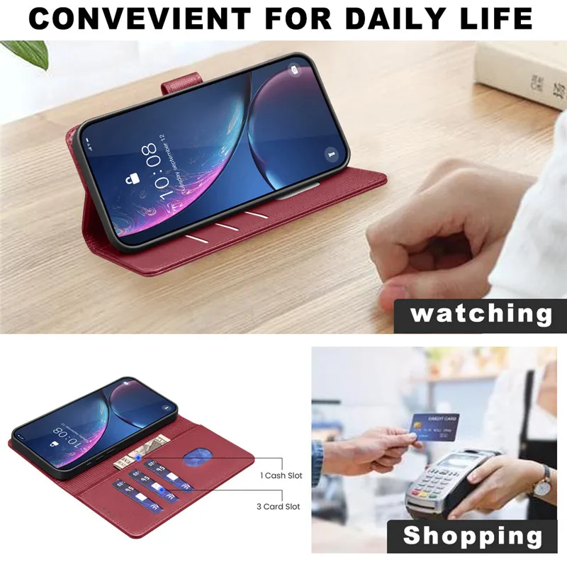 Wallet Flip Anti-theft Case For Samsung Galaxy A15 M15 M55 A25 A35 A55 5G A05 S C55 Leather Cover RFID Blocking Protective Bags