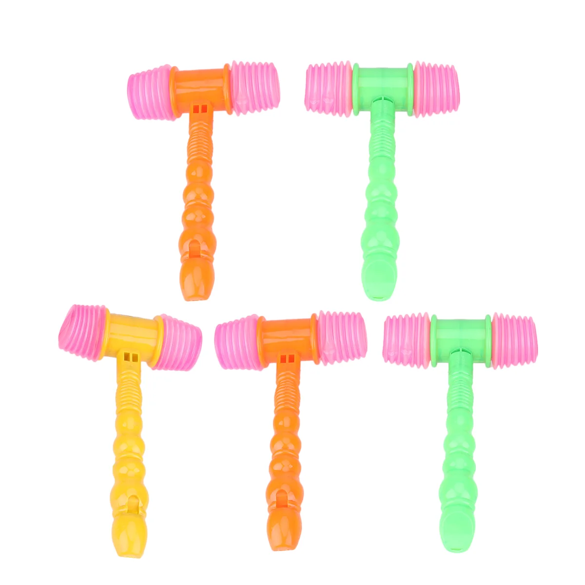 

5pcs Baby Kids Music Whistle Sound Hammers Toy Children Educational Toy (Random Color) Baby music Hammer