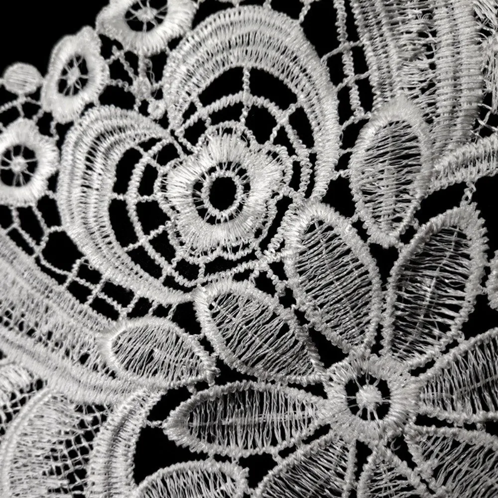 Stylish Collar Hollow Lace Neckline DIY Elegant Embroidery Flower Collar Garment Accessories Sweet Lace Trim Clothing Decoration