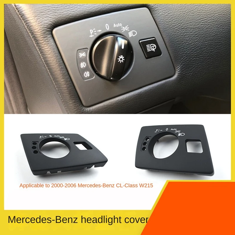 LHD Front Left Dashboard Headlight Lamp Switch Cover Trim For Mercedes Benz W215 CL-Class 320 350 450 2000-2006