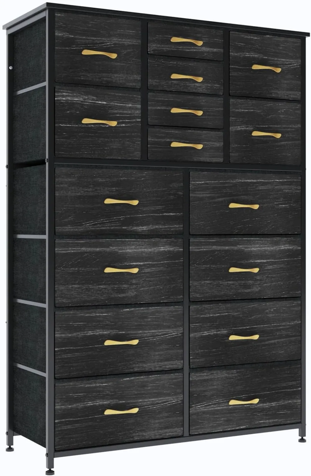 

Finnhomy for Bedroom, Tall Dressers & Chests of Drawers W/ Wood Top,Large Fabric Storage Dresser for Bedroom/Living Room//Closet