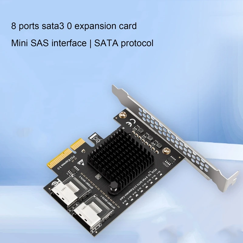 Imagem -05 - Cartão de Expansão do Disco Rígido Porta 6g8 Cartão Adaptador New-pci-e to Sff8087 Discos Mini Sas Sata3.0