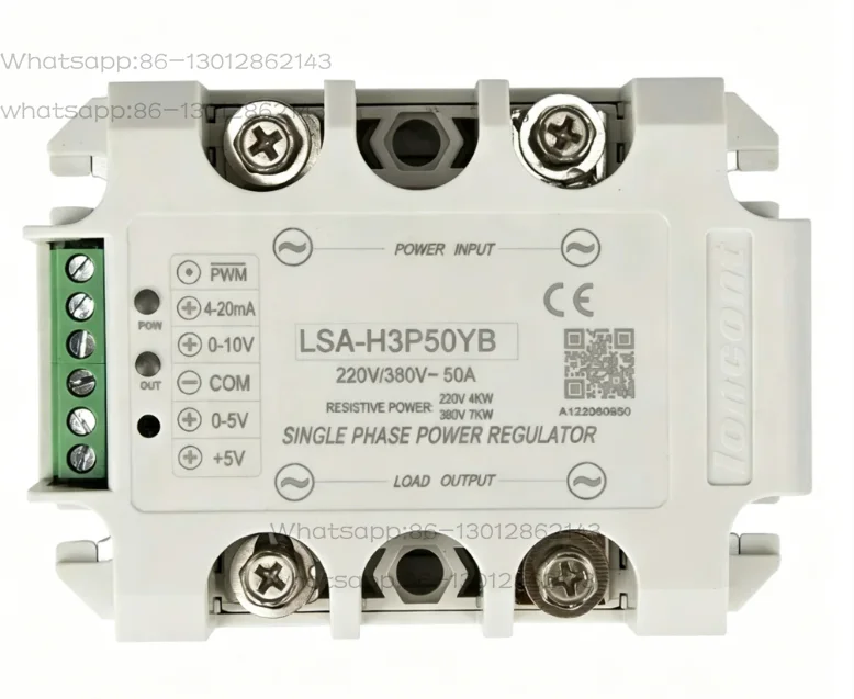 LSA-H3P50YB Single Phase AC 50A 220V/380V Solid State Voltage Regulator / Power Regulator Module