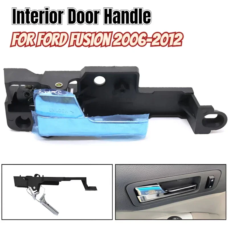 Inside Chrome Door Handle for Ford Fusion 2006-2012 for Mercury Milan 2006-11 Lincoln MKZ 2007-12 Lincoln Zephyr 2006-09 LHD