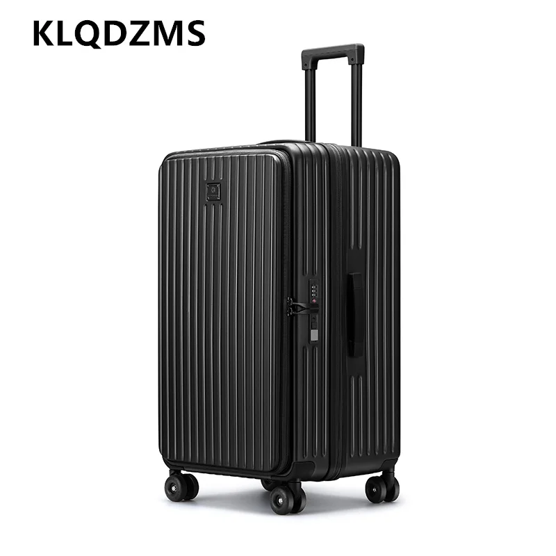 

KLQDZMS Zipper Luggage Men's Ultra-lightweight 20-inch Boarding Box 24"26"30" Large-capacity Trolley Case Women's Cabin Suitcase