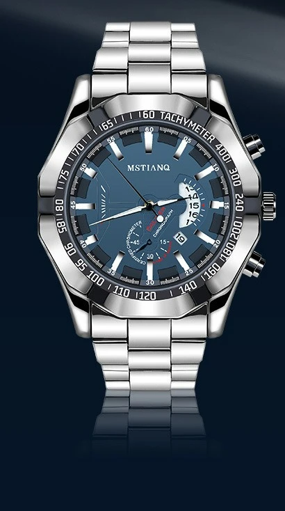 Sporty Men's Watch, Date Display, Non-Mechanical Quartz Watch, Stylish and Trendy Business Watch