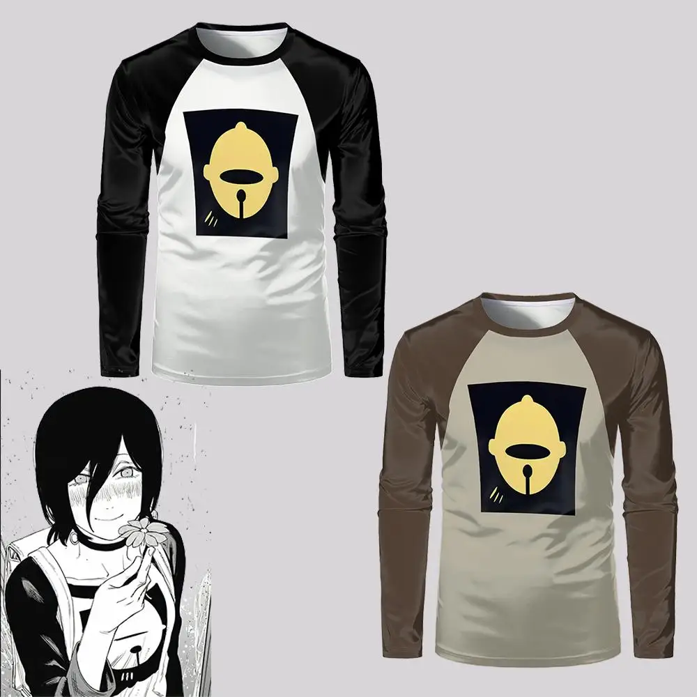 

Japanese Anime Reze Cosplay Long-sleeved T-shirt Men's Women's Clothes Retro Fashion Print Manga T-shirt Harajuku Y2K Unisex Top