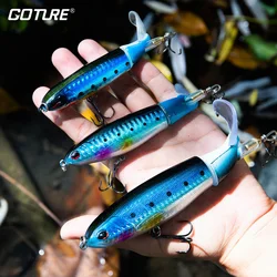 Goture-whopper popper isca para pesca, isca artificial com cauda rotativa, 13g/17g/35g, 1 parte