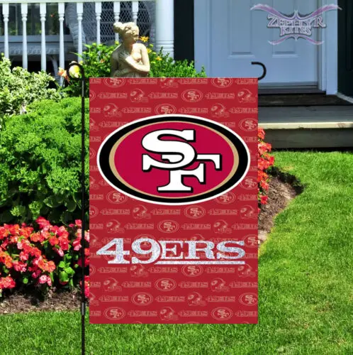 San Francisco 49ers garden flag double sided 12