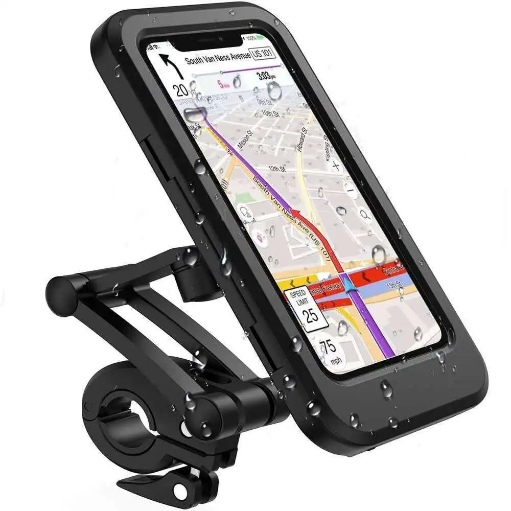 Universal Motorcycle Bike Mobile Phone Holder Bracket Navigation GPS Support 360° Adjustable Motorcycle Bicycle Cellphone Holder