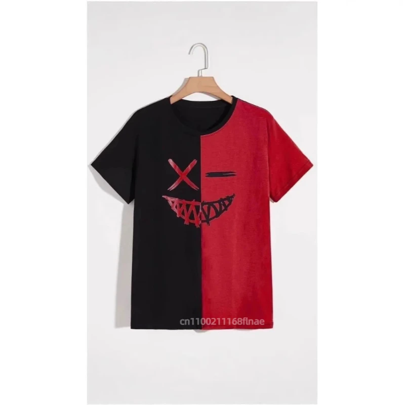 Abbigliamento da ballo di strada Top Street Hip Hop Moda T-shirt girocollo 3D da uomo T-shirt estiva a maniche corte stampata Hip Hop fresca