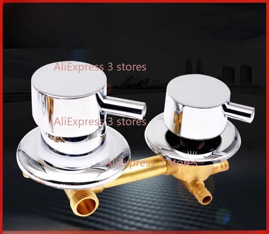 Hot Sell  2/3/4/5 Ways Water Outlet Screw Thread Center Distance 10cm Mixing Valve Brass Bathroom Shower Mixer Faucet Tap Cabin
