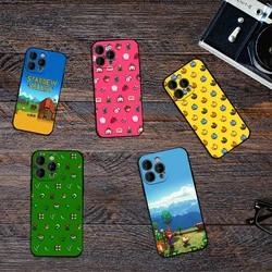 Game S-Stardew Valley Phone Case For Samsung S23 S22 ULTRA A22 A71 Black Soft Silicone Cover