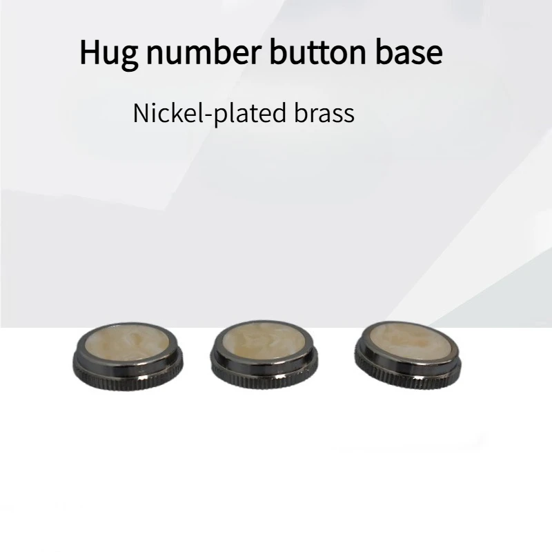 1 Set of 3 Large Hug Numbers, Lijian Upper Bass Number Button Base with Snap Button