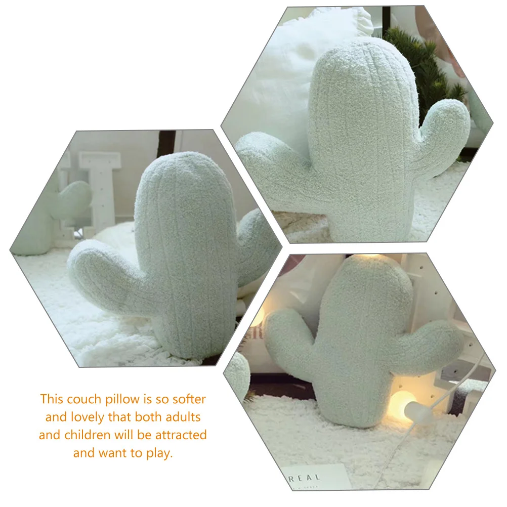 

Cactus Throw Pillow Premium Cotton Stuffed Decorative Pillow for Couch Car Bed Home Use Nap Kids Gift Creative Plants Design