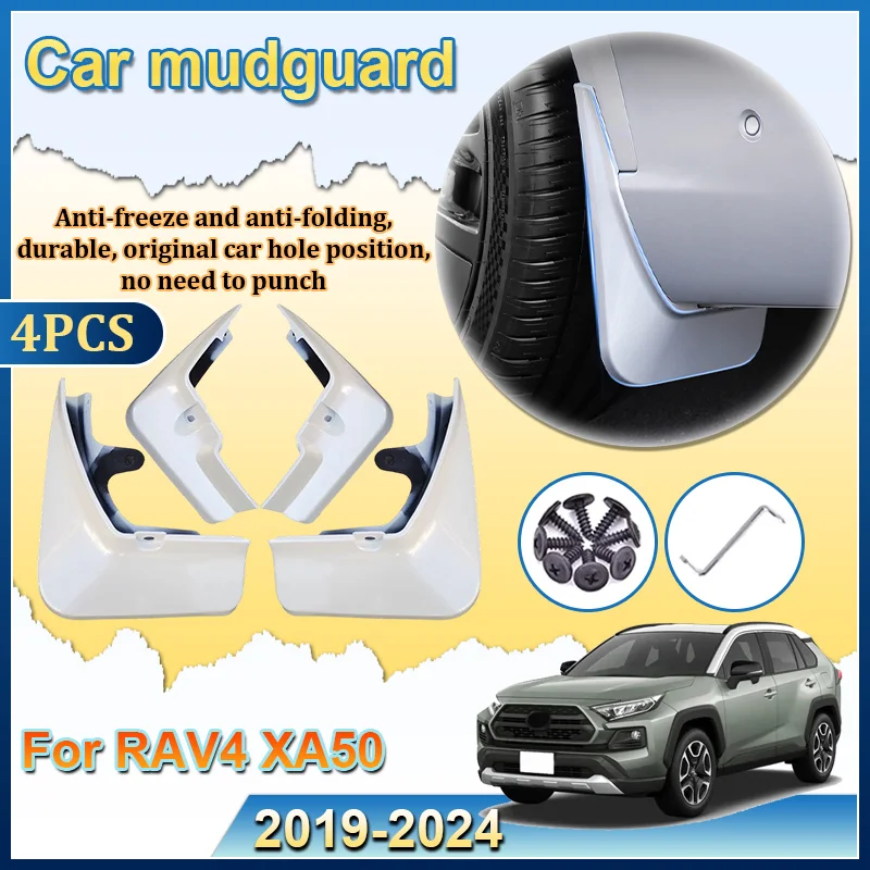 garde-boue-de-voiture-pour-toyota-rav4-xa50-mk5-2019-~-2024-peinture-de-cuisson-protection-contre-les-eclaboussures-antigel-anti-lame-accessoires-de-voiture