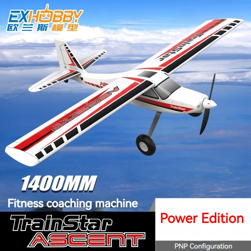 

Orlans 1.4m Four Channel Remote-Controlled Model Airplane Electric Large Sports Trainer Aircraft Fixed Wing Crash Resistant Toy