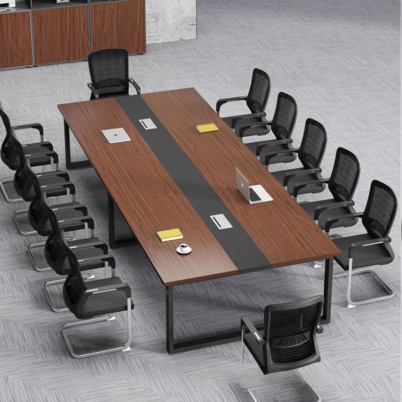 Work Meeting Table Workstation Console Laptop Chromebook Desk White Keyboard Tavolo Riunioni Furniture Luxury OK50HY