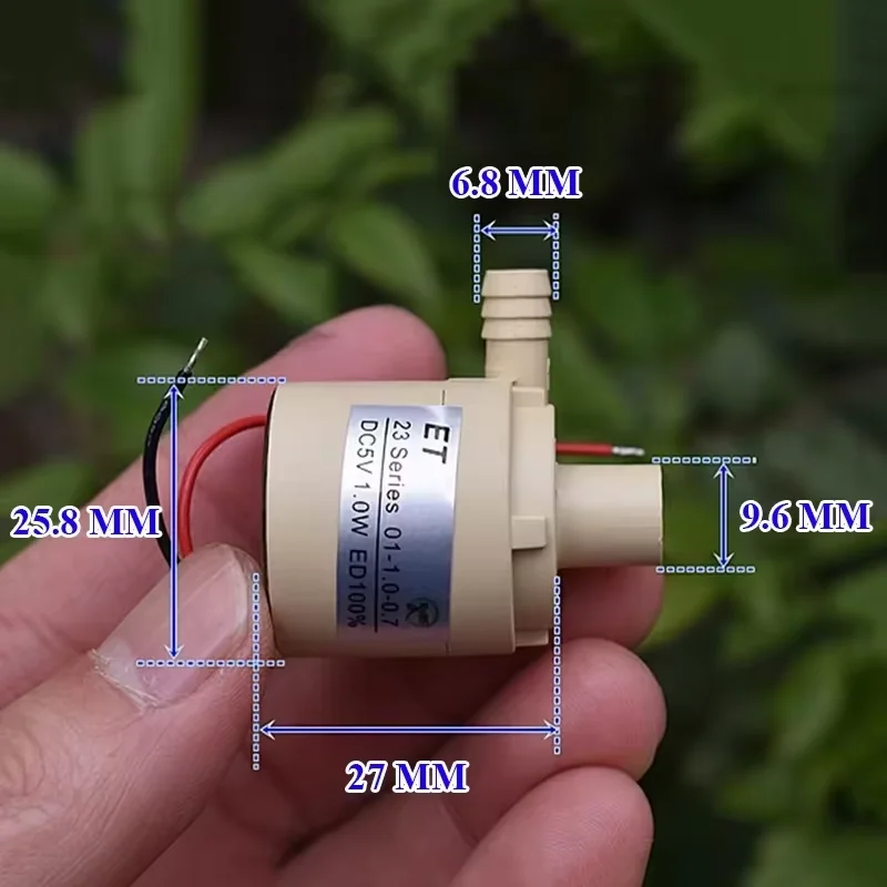 1pcs Brushless Impeller Micro Water Pump 26MM DC5V-6V Cooling Circulation Tea Kettle Low Noise High Efficiency