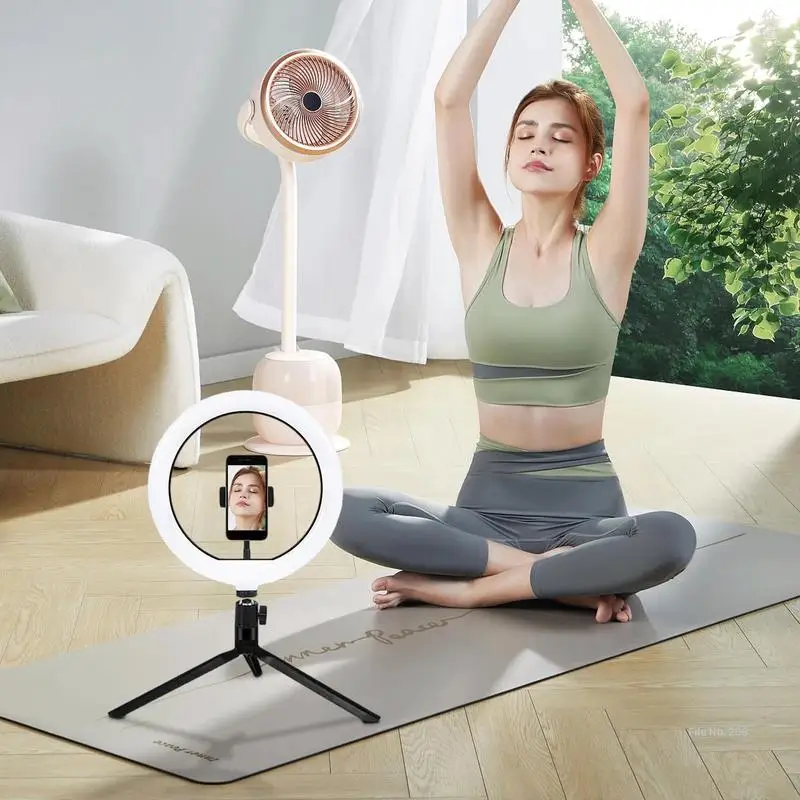 Selfie Ring Light 10 Inch Circle Light LED Selfie Ringlight Portable Ringlight Kit Bright And Stable LED Circle Adjustable Light