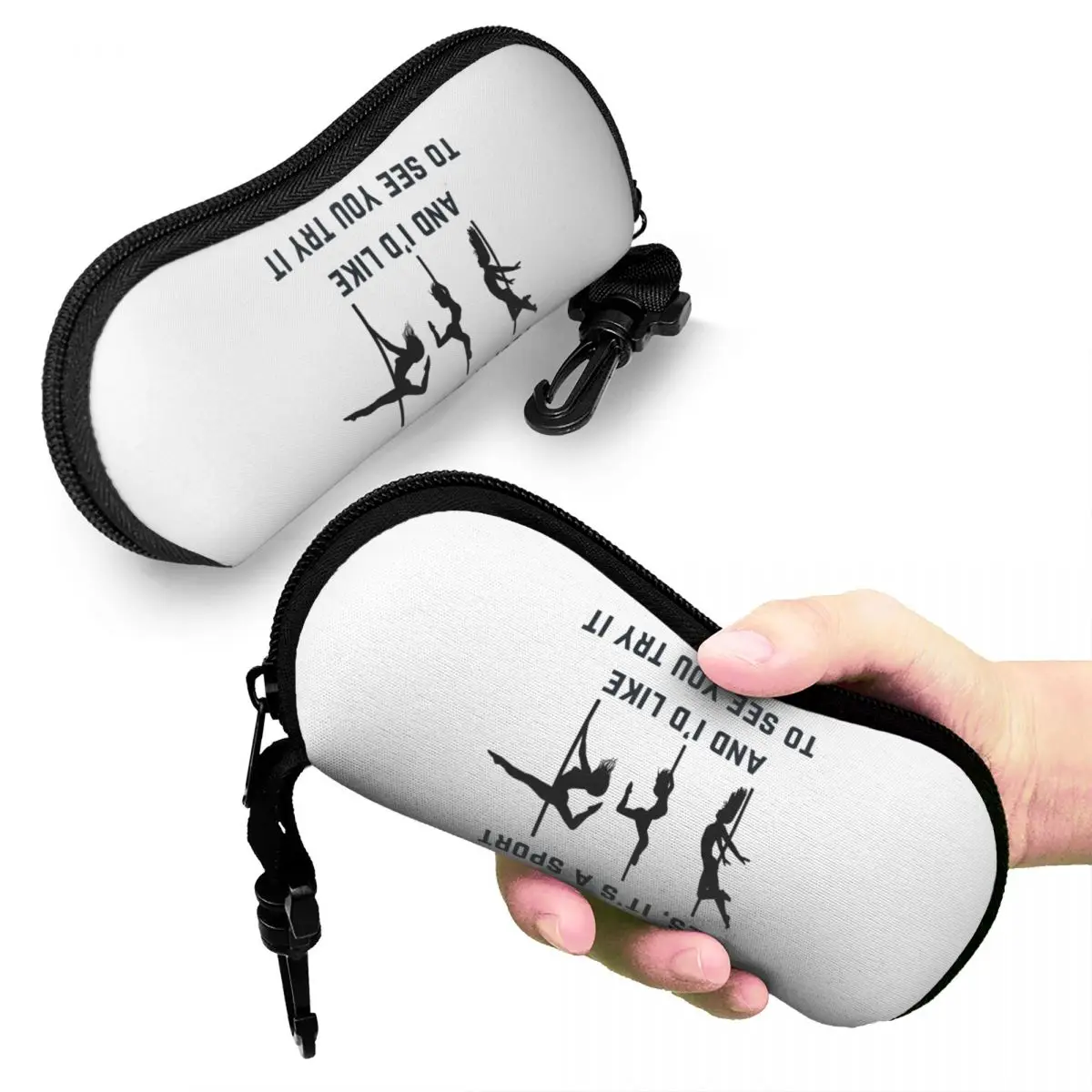 

Yes, It's A Sport - Pole Dance Design Shell Glasses Case Protective Sunglasses Box Women Men Soft Eyeglass Bag Pouch