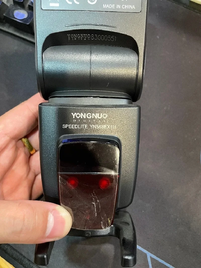 YONGNUO Flash Speedlite Infrared Lamp Cover repair red plastic AF glass for YN600EX-RT YN685 YN565EX YN560III IV