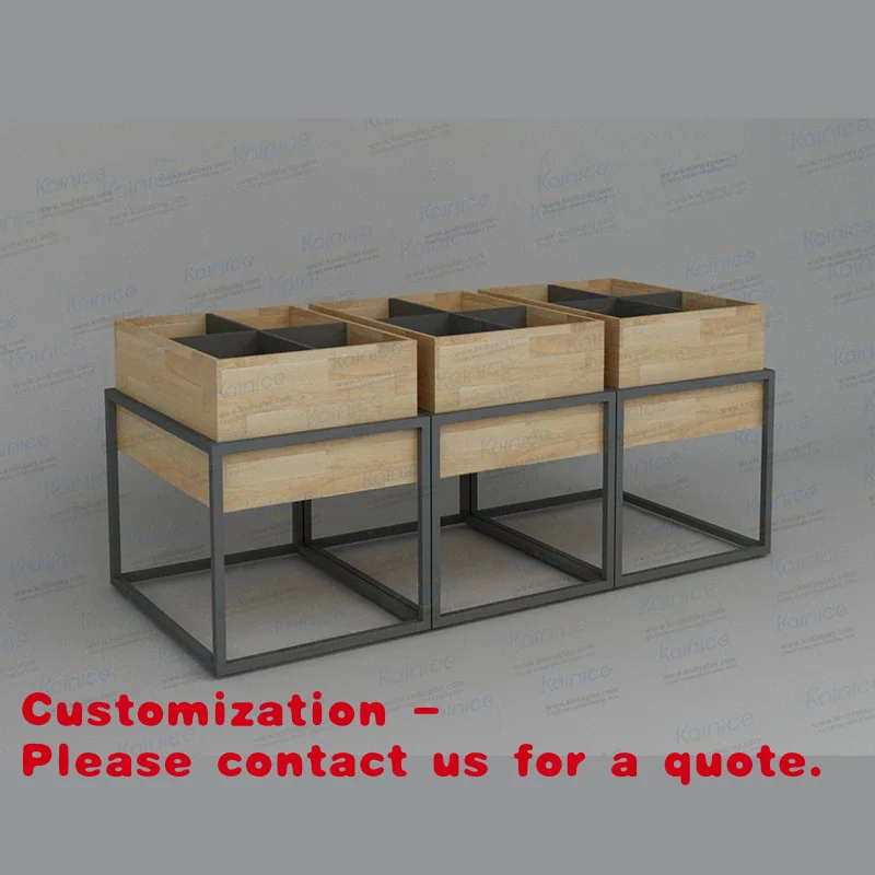 

Customize.Kainice Retail Garment Shop Interior Design Boutique Wooden Clothing Store Design Display Table Modern
