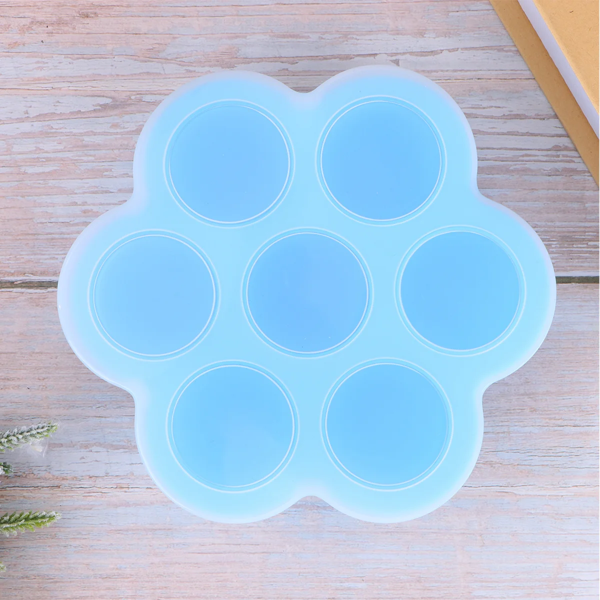 

Containers Reusable Freezer Trays With Lid 7 Cavities Food Storage Box For Baby Microwave Oven Silicone Storage