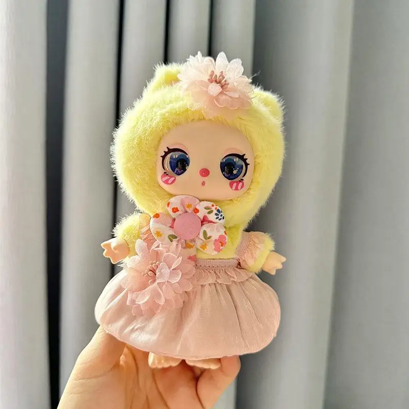 16cm Mini Doll'S Clothes Outfit Accessories For Liila lucky Cat Idol Pleated skirt dress skirt Clothing gift