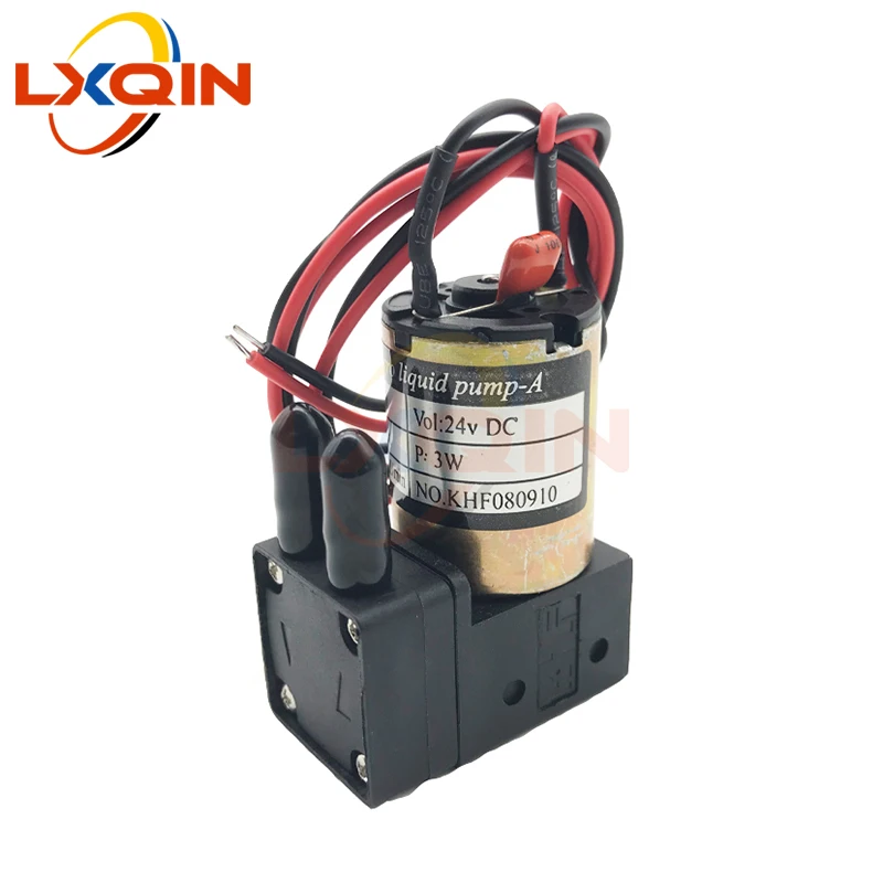 LXQIN 24V DC 3W 100-200ml/min ink pump KHF micro diaphragm Liquid pump for Eco solvent printer