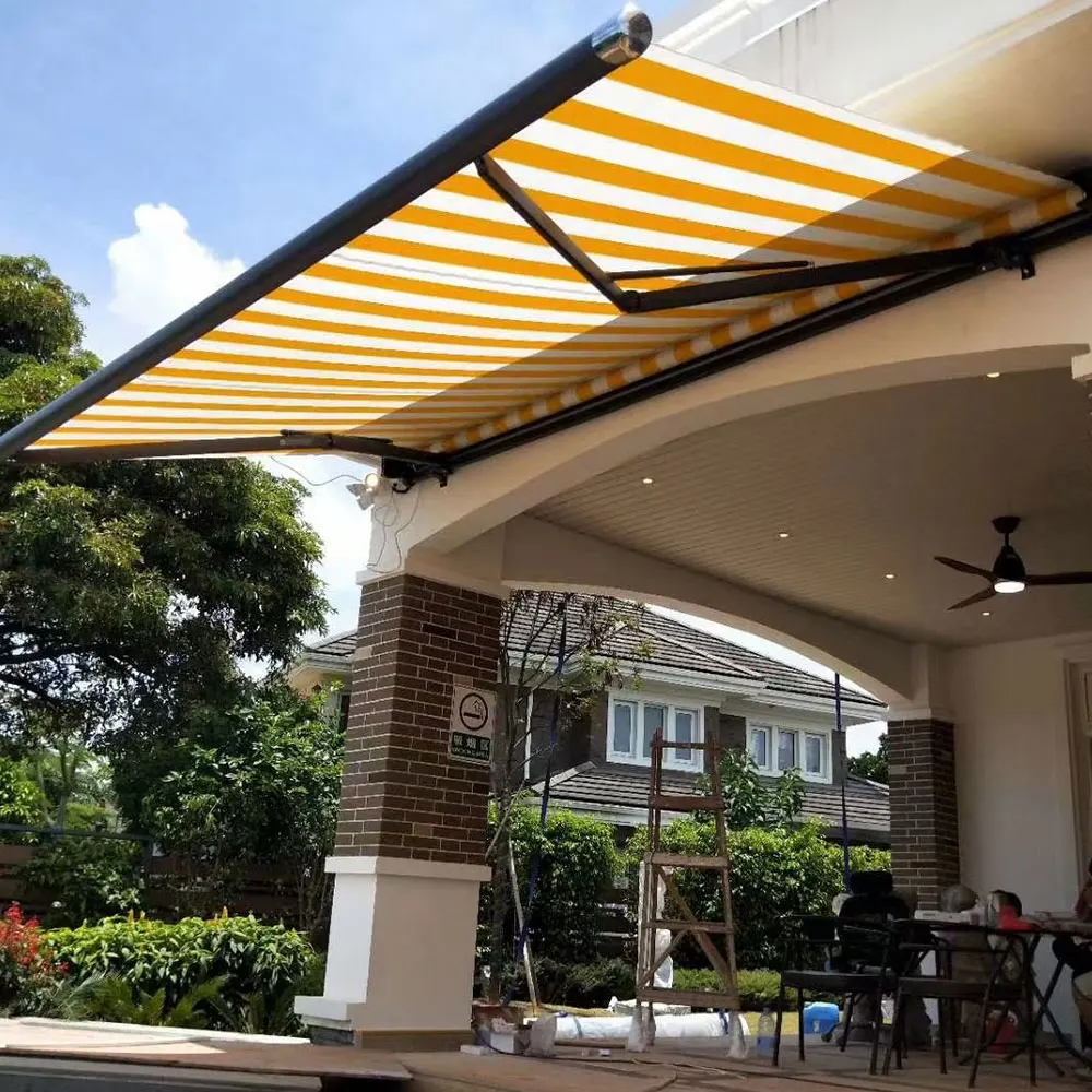 

Custom Quality Automatic Remote Control Outdoor Aluminum Awning with LED